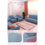 UY STYLE Jakarli , Lastikli Koltuk Örtüsü ,likrali, Esnekli Koltuk Kılıfı , Leke Tutmaz ,3+3+1+1 Takım(Ağaç Kabuğu Desen) - 180 x 230 cm - Antrasit