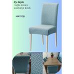 Uy Style Tuğla Desen Sandalye Örtüsü,likrali,esnekli Sandalye Kılıfı 1 Adet - 35 x 50 cm - Mint