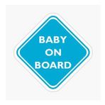 Uyarı Arabada Bebek Var Sticker oto Etiket 18cm MD16
