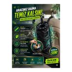UYDEE Araç İçi Çöp Torbası Askılı Su Geçirmez Oto Organizer Araç Çöp Kovası Seyahat Tipi Çöp Torbası Araç Koltuk Arkası Organizer Oto Organizer Çöp Torbası Oto İç Düzenleyici