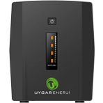 Uygar Enerji Tuna 1200 Va Lıne Interactıve Yeni Nesil Akü Kesintisiz Güç Kaynağı Ups (2X12V7AH)