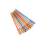 Uygun 20 adet Renkli Plastik Etamin ve Örgü İğnesi Seti - Güvenli Hobi İğnesi ( 7 cm )