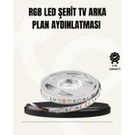 Uygun Tv Arkası LED Şerit Işık Otomatik Açma Kapama Özellikli 2mt 2026 - Çok Renkli