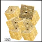 Uyguna-Yakala 1 Kg Sazan Yemi - Delikli Küspe - Mısır - Kare - E.144