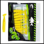 Uyguna-Yakala 1,5G 45Mm -10 Adet Silikon Kurt Yem Uv Silikon - Karides Kokulu-Limon -1002-Lm