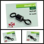 Uyguna-Yakala Mat Siyah Rolling Swivel #4 (10 Parca) 4 Numara Firdondu-Oom.074