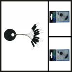 Uyguna-Yakala S 10 Adet Crystal Kaucuk Stopper-Mal.249
