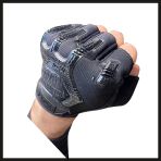 Uyguna-Yakala Siyah 1107 Mechanix Parmaksiz Eldiven-Eld.030