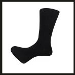 Uyguna-Yakala Siyah 41-44 Uludag Lambswool Kislik Erkek Corabi-Rap.179