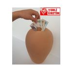 Uygungetir Büyük Boy Çömlek Toprak Testi Kumbara Kırılmadan Açılmaz