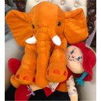 Uyku Arkadaşım Fil Peluş Fil 65 cm 1 Adet - Turuncu