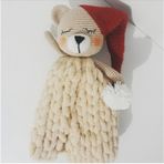 Uykucu Amour Ayıcık Amigurumi Organik Oyuncak