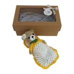 Uykucu Papatya Ayıcık Amigurumi Organik Oyuncak Hediye Seti
