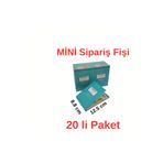 UYSAL A6 Otokopili (MİNİ-CEP TİPİ) Sipariş Adisyon Fişi- Garson(20 Lİ PAKET) Numaralı