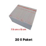 UYSAL Adisyon Fişi 7,5 Cm.x12 Cm.(garson) Tek Nüsha 1.hamur 70 Gr (20 Li Paket)