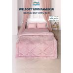 UYSAL WELSOFT AKFİL BATTAL BOY UYKU SETİ 220x240 PUDRA