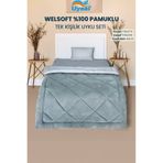 UYSAL WELSOFT AKFİL TEK KİŞİLİK UYKU SETİ 155x215 GRİ