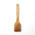 Uyt Life Ahşap Spatula, 28 cm Doğal Kayın Ağacı Yemek Kaşığı, Yapışmaz Tavalar İçin Çizmez Mutfak Servis Gereci, El Yapımı Uzun Saplı Hamur ve Servis Spatulası, Sağlıklı Mutfak Seti Yardımcısı