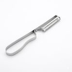 Uyt Life Paslanmaz Çelik Pratik Yan Soyacak - Keskin Sebze ve Meyve Soyucu, Patates, Salatalık, Havuç Soyma Aparatı - Ergonomik Metal Tasarım (18 cm)