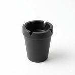 Uyt Life Plastik Küllük Siyah - Kokusuz ve Kapaklı Araç İçi Bardaklık Uyumlu Oto Küllüğü, Rüzgar Geçirmez Dış Mekan, Balkon ve Bahçe İzmaritliği, Isıya Dayanıklı, Yuvarlak Küllük