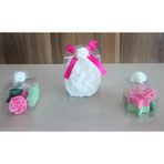 Uyuyan melek yıldız gül ve figürlü Kokulu Doğal beyaz pembe yeşil renk 3lü Dekoratif mum uü--45636911-p23
