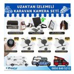 Uzaktan İzlemeli Karavan Kamera Seti 4 Kameralı 500 GB Harddisk Dahil Kayıtlı 9 inç Hdmi Ekranlı