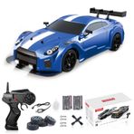 Uzaktan Kumanda Araba RC Drift Araba 1:16 Ölçekli 4WD 18KM/H Yüksek Hızlı Model Araç 2.4GHz LED Işıkları ile Sprey Kauçuk Lastik Yarışı Spor Oyuncak Araba Yetişkinler Erkek Kız Çocuklar Hediye 2 Adet