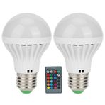 Uzaktan Kumanda Ile Led Ampul Lamba, Rgb Renk Değiştiren ışık E27 3w, Yatak odası Koridor Tuvalet Otel Bar Için Ev Aydınlatma, Enerji Tasarrufu Ve çevre Dostu