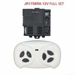 Uzaktan Kumanda ve Alıcı Seti 6V/12V Çocuklar için Elektrikli Araba Sürüşü, JR-RX Serisi Yedek Parçalar için Eşleşen Alıcı Modülü ile Kablosuz Verici (JR1758/1858RX FULL SET)