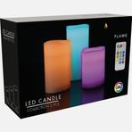 Uzaktan Kumandalı 3'lü Led Mum Seti
