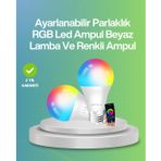 Uzaktan Kumandalı Akıllı Led Ampul, Enerji Tasarruflu FRTKGT25DYMXUCZZZRGBLAMBAAAA-1