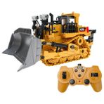 Uzaktan Kumandalı Alaşım Buldozer 9ch Işıklı 1/24 2.4g Kamyon Parça Lastik Parça Radyo Uzaktan Kumanda Iş Makinesi (Yurt Dışından) - Renkli