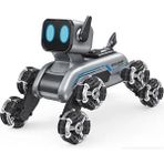 Uzaktan Kumandalı Bilekten Kontrol 8 Teker Buharlı Şarjlı 2.4g Rc Köpek Robot Araba Çocuk Oyun