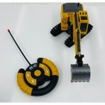 Uzaktan Kumandalı Excavator Iş Makinası Pilli Oyuncak Dozer Şarjlı - Gold