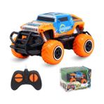 Uzaktan Kumandalı Infinity Araba Işıklı Mini Jeep 14CM. - Turuncu - Mavi