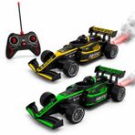 Uzaktan Kumandalı Işıklı Yarış Arabası, Duman Efektli, LED Işıklı, 2.4GHz Kontrol, Şarjlı R/C Araç