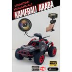 Uzaktan Kumandalı Kameralı Rock Crawler Araba Video Kaydı Alabilen Fotoğraf Çekebilen Şarjlı Araba 2.4 GHz - Kırmızı