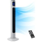 Uzaktan Kumandalı Kule Vantilatör 96 Cm, Sessiz, 3 Mod, Zamanlayıcı, LED Ekranlı - Beyaz