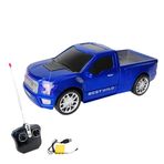 Uzaktan Kumandalı Pick Up Araba Full Fonksiyon Şarjlı Işıklı Kutulu Kasalı Model Araba 1:16 Ölçek (MAVİ)