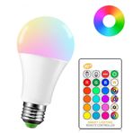 Uzaktan Kumandalı Rgb Led Ampul 9watt E27 Tasarruflu Dimmerli Led Lamba 16 Ton Işık