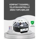 Uzaktan Kumandalı Rgb Led Disko Topu Bluetooth Hoparlörlü Mir92410850