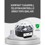 Uzaktan Kumandalı Rgb LED Disko Topu Bluetooth Hoparlörlü
