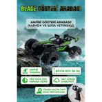Uzaktan Kumandalı Şarjlı Amfibi Off-road Oyuncak Araba Büyük Boy 38 Cm Suda Ve Karada Giden Yeşil