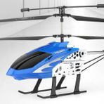 Uzaktan Kumandalı Şarjlı ve Işıklı Elektrikli Rc Çocuk Helikopteri 50 cm - Mavi