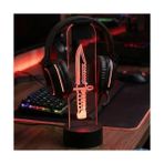 Uzaktan Kumandalı Taktik Komando Bıçağı Tasarımlı Gamer Kulaklık Askısı Gece Lambası