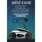 Uzaktan Telefon Kontrollü Sarjlı Uzay Arabası Robot Tank 12CM - Beyaz