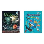 Uzay Atlası: Resimli & Okyanuslar Atlası: Resimli (2 Kitap Set)
