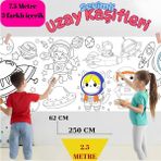 Uzay Denizaltı Dinolar 3'lü Set Dev Boyama Kağıdı | Özel Gün Hediye | Eğitici Oyuncak