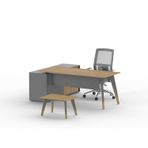 Uzay Ofis Royal Etajerli Çalışma Masası - Marbella-Antrasit (140cm)