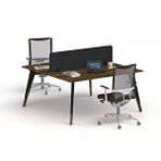 Uzay Ofis Royal İkili Çalışma Masası - 120 Cm Ceviz